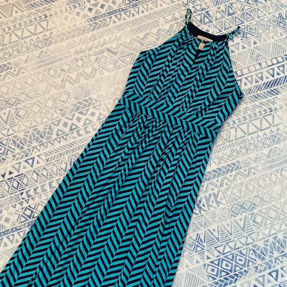 LOFT Turquoise Maxi Dress - Picture 4 of 6